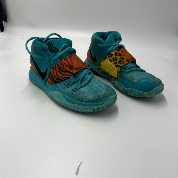 5.5 (GS)Nike Kyrie Oracle Aqua/Black-opti yellow RARE!!! - Picture 6 of 12